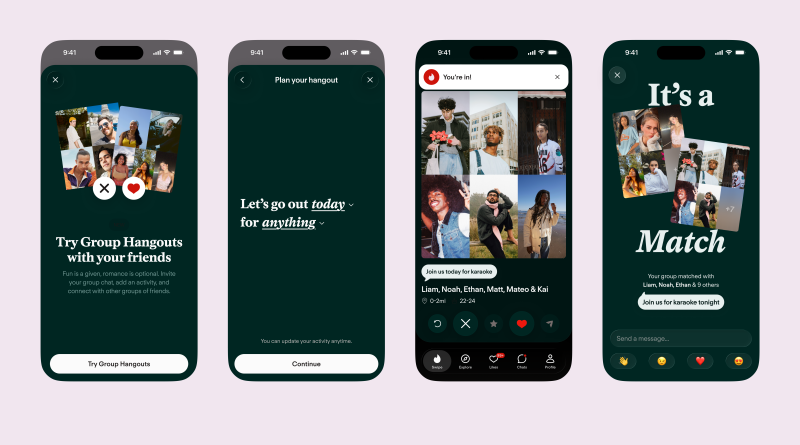 Tinder Launches Group Hangouts for Low-Pressure Dating With Friends